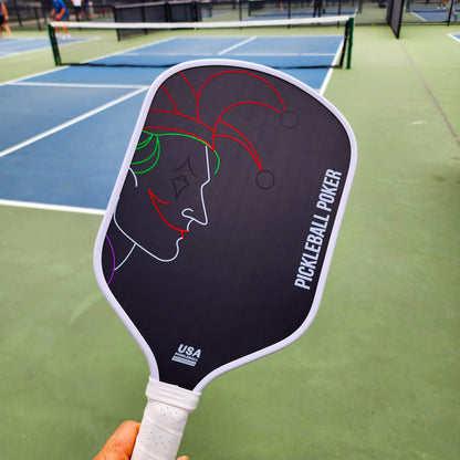 Joker Pickleball Paddle - All Court Gen 2 Foam Injected Thermoformed Raw Carbon Fiber