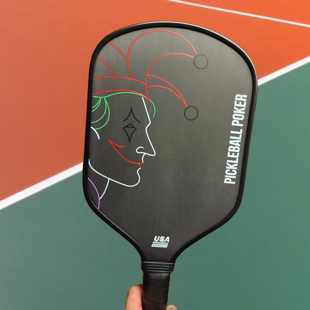 Joker Pickleball Paddle - All Court Gen 2 Foam Injected Thermoformed Raw Carbon Fiber