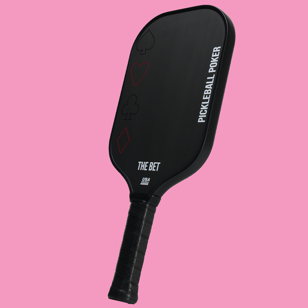 front facing angle  the bet by pickleball poker paddle