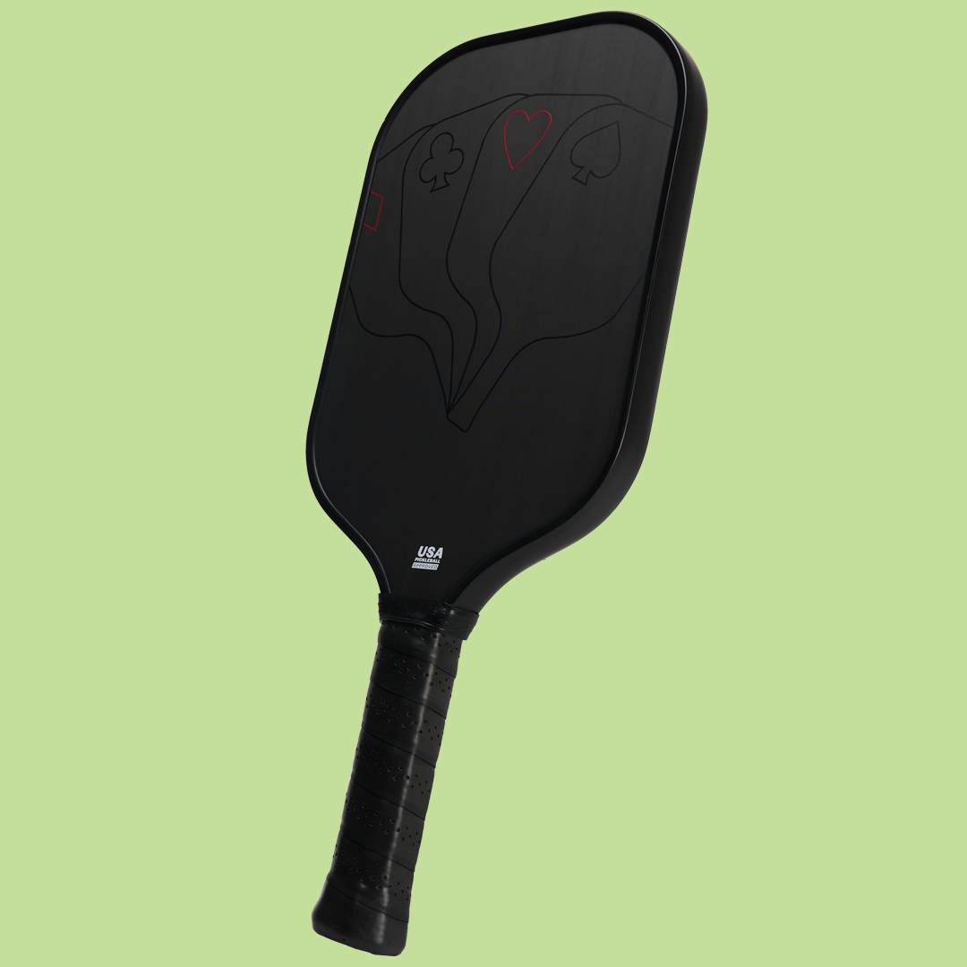 rear angle the bet by pickleball poker paddle