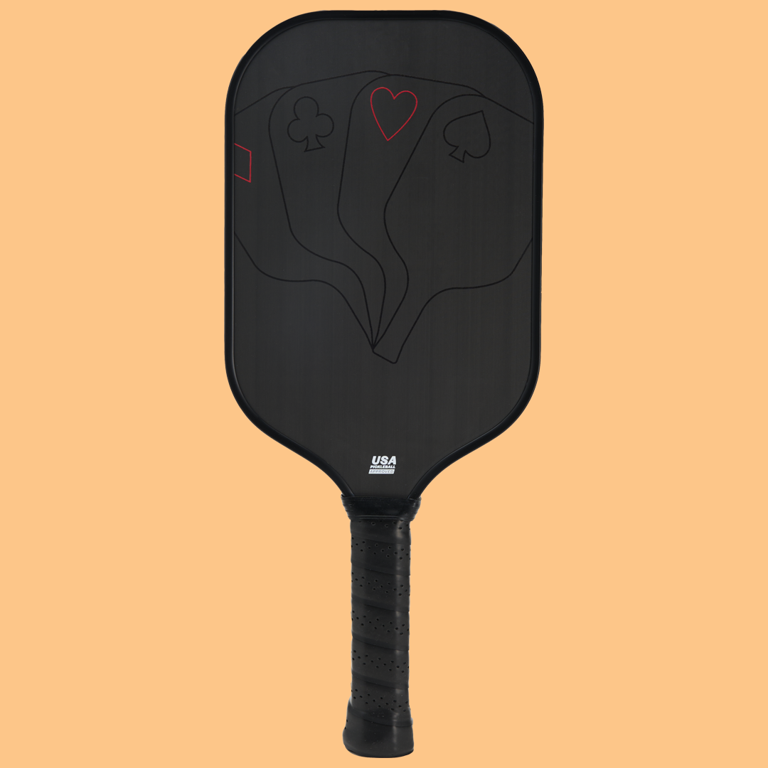 rear facing the bet by pickleball poker paddle